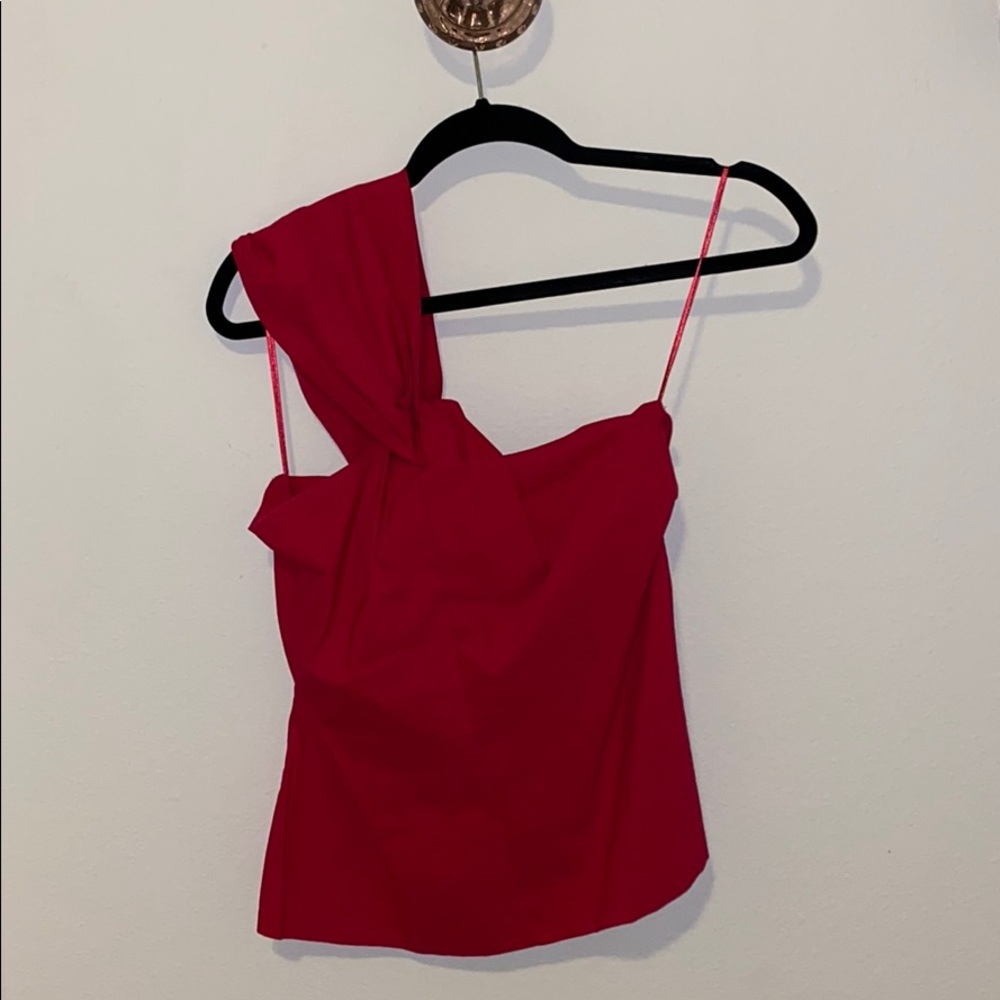 Zara One Shoulder atop